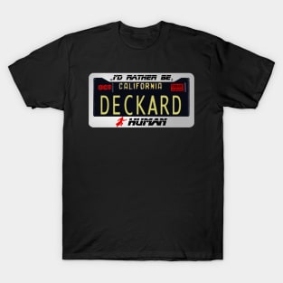 Blade Runner 2049 Deckard License Plate T-Shirt